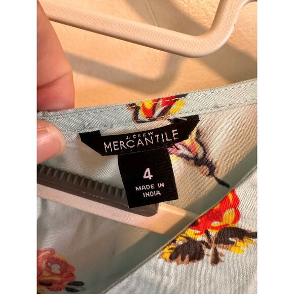 J. Crew Mercantile Faux Wrap Floral Dress Size 4 - Picture 7 of 8